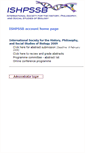 Mobile Screenshot of ishpssb.conference-services.net